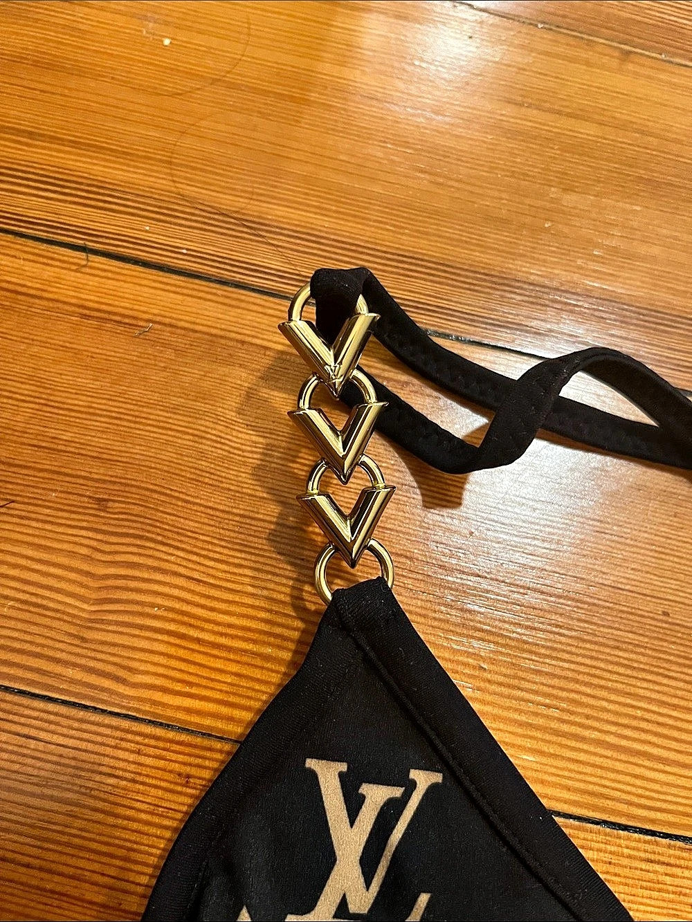 Louis Vuitton Monogram Bikini in Black & Gold Like New - Picture 5 of 7